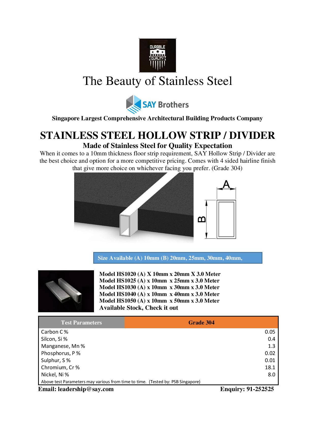 Stainless Steel Bar