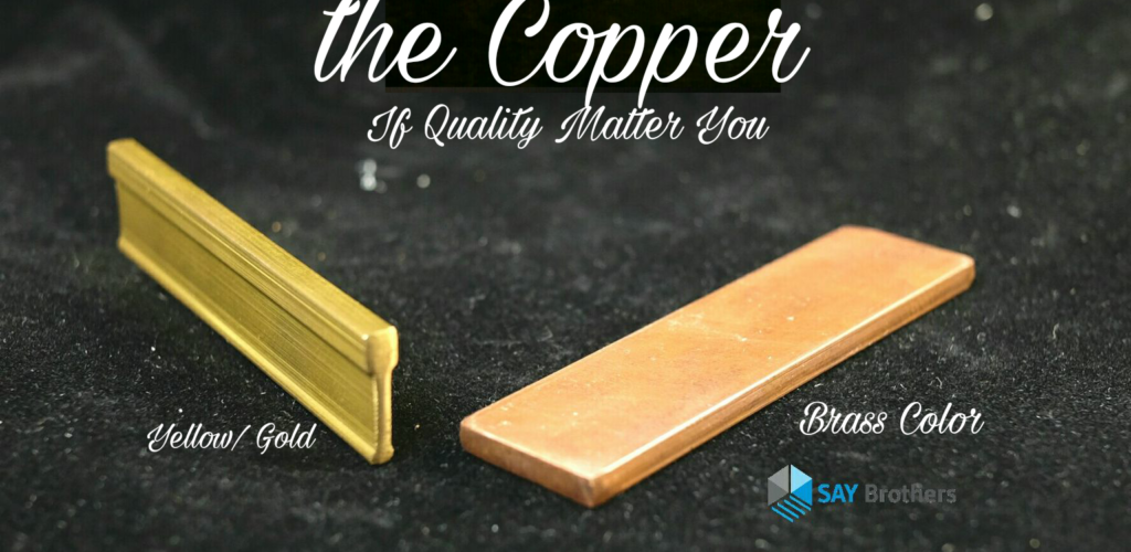 Copper floor strip