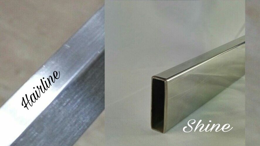 Stainless Steel Hairline finish
